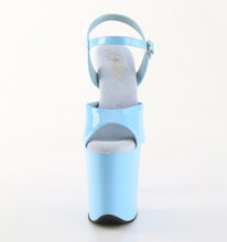 Load image into Gallery viewer, Pleaser FLAMINGO-809 Heels - Light Blue Patent / Light Blue

