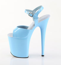 Load image into Gallery viewer, Pleaser FLAMINGO-809 Heels - Light Blue Patent / Light Blue
