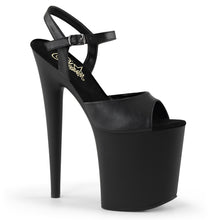 Carregar imagem no visualizador da galeria, Sapatos de salto alto Pleaser FLAMINGO-809 - Pele sintética preta / Preto mate
