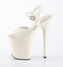 Carregar imagem no visualizador da galeria, Sapatos de salto alto Pleaser FLAMINGO-809 - Pele sintética off-white / Off-white mate
