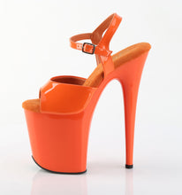 Carregar imagem no visualizador da galeria, Sapatos de salto alto Pleaser FLAMINGO-809 - Verniz laranja / Laranja
