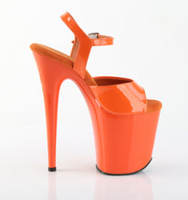 Carregar imagem no visualizador da galeria, Sapatos de salto alto Pleaser FLAMINGO-809 - Verniz laranja / Laranja

