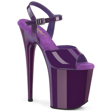 Carregar imagem no visualizador da galeria, Sapatos de salto alto Pleaser FLAMINGO-809 - Verniz roxo / Roxo
