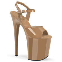 Carregar imagem no visualizador da galeria, Sapatos de salto alto Pleaser FLAMINGO-809 - Verniz toffee / Toffee
