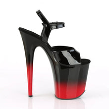 Load image into Gallery viewer, Tacones Pleaser FLAMINGO-809BR-H Negro Charol Rojo
