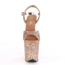 Load image into Gallery viewer, Tacones Pleaser FLAMINGO-810LG Oro Rosa Purpurina
