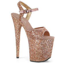 Load image into Gallery viewer, Tacones Pleaser FLAMINGO-810LG Oro Rosa Purpurina
