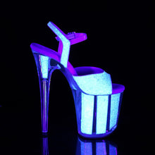 Load image into Gallery viewer, Tacones Pleaser FLAMINGO-810UVG Neon Opal Purpurina
