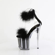 Load image into Gallery viewer, Tacones Pleaser FLAMINGO-824F Transparente Negro Fur
