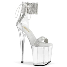 Load image into Gallery viewer, Tacones Pleaser FLAMINGO-827RS Transparente Plata
