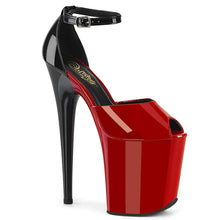 Load image into Gallery viewer, Tacones Pleaser FLAMINGO-868 Rojo Negro Charol
