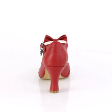 Load image into Gallery viewer, Tacones Pin Up Couture FLAPPER-11 Rojo Piel Sintética
