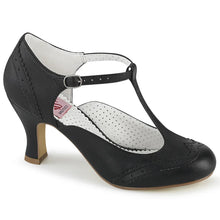 Load image into Gallery viewer, Tacones Pin Up Couture FLAPPER-26 Negro Pu
