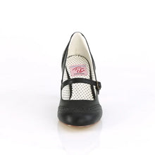 Carregar imagem no visualizador da galeria, Tacones Pin Up Couture FLAPPER-32 Negro Piel Sintética
