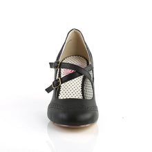 Load image into Gallery viewer, Tacones Pin Up Couture FLAPPER-35 Negro Piel Sintética

