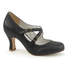 Load image into Gallery viewer, Tacones Pin Up Couture FLAPPER-35 Negro Piel Sintética
