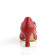 Load image into Gallery viewer, Tacones Pin Up Couture FLAPPER-35 Rojo Piel Sintética
