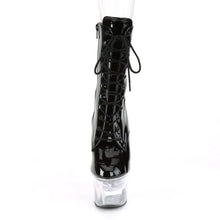 Load image into Gallery viewer, Tacones Pleaser FLASHDANCE-1020-7 Negro Charol Transparente
