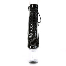 Load image into Gallery viewer, Tacones Pleaser FLASHDANCE-1020-8 Negro Charol Transparente
