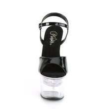 Carregar imagem no visualizador da galeria, Tacones Pleaser FLASHDANCE-709 Negro Charol Transparente
