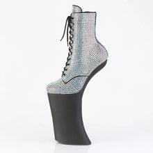 Load image into Gallery viewer, Tacones Pleaser FORBIDDEN-1020RS Plata Negro Mate
