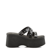 Load image into Gallery viewer, Sandalias Demonia FUNN-19 Negro Piel vegana
