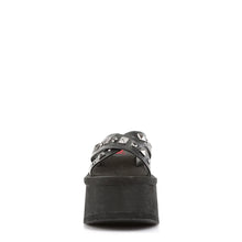 Load image into Gallery viewer, Sandalias Demonia FUNN-29 Negro Piel vegana

