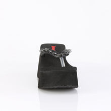 Load image into Gallery viewer, Demonia FUNN-35 Platform Shoes - Black Vegan Leather
