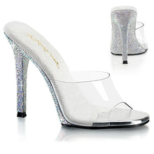 Carregar imagem no visualizador da galeria, Sapatos de salto alto Fabulicious GALA-01DM - Transparente / Strass AB prateado
