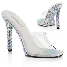Carregar imagem no visualizador da galeria, Sapatos de salto alto Fabulicious GALA-01DML - Transparente / Strass AB prateado
