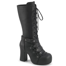 Load image into Gallery viewer, Botas Demonia GOTHIKA-152 Negro Piel vegana
