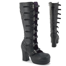 Cargar imagen en el visor de la galería, Demonia Gothika-160 Negra | Botas Góticas Altas Vegan
