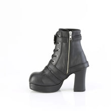 Load image into Gallery viewer, Botines Demonia GOTHIKA-66 Negro Piel vegana
