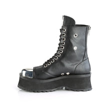 Carregar imagem no visualizador da galeria, Zapatos con plataforma Demonia GRAVEDIGGER-10 Negro Piel vegana

