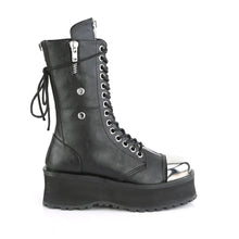 Carregar imagem no visualizador da galeria, Zapatos con plataforma Demonia GRAVEDIGGER-14 Negro Piel vegana
