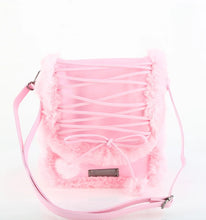 Load image into Gallery viewer, Calzado Demonia HB-663 B. PINK VEGAN LEATHER-FAUX FUR
