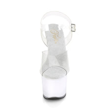 Load image into Gallery viewer, Tacones Pleaser ILLUMINATOR-708 Transparente White Glow
