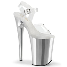 Carregar imagem no visualizador da galeria, Sapatos de salto alto Pleaser INFINITY-908 - Transparente / Cromo prateado

