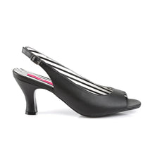 Load image into Gallery viewer, Tacones Pleaser Pink Label JENNA-02 Negro Piel Sintética
