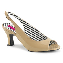 Load image into Gallery viewer, Tacones Pleaser Pink Label JENNA-02 Crema Charol
