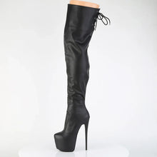 Load image into Gallery viewer, Tacones Pleaser JUBILANT-3007 Negro Str. Piel
