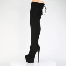 Load image into Gallery viewer, Tacones Pleaser JUBILANT-3007FS Negro Faux Suede
