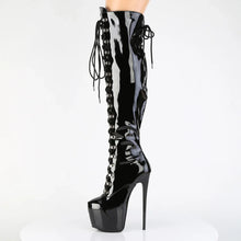 Load image into Gallery viewer, Tacones Pleaser JUBILANT-3012 Negro Str. Charol
