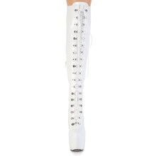 Load image into Gallery viewer, Tacones Pleaser JUBILANT-3012 Blanco Str. Charol
