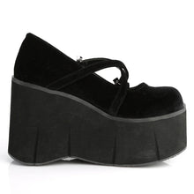 Load image into Gallery viewer, Zapatos con plataforma Demonia KERA-10 Negro Velvet
