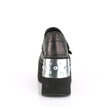 Load image into Gallery viewer, Zapatos con plataforma Demonia KERA-13 Negro-Pewter Piel vegana

