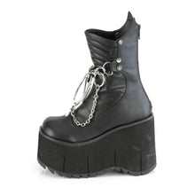 Load image into Gallery viewer, Botines Demonia KERA-130 Negro Piel vegana
