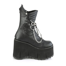 Load image into Gallery viewer, Botines Demonia KERA-130 Negro Piel vegana
