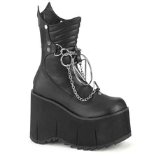 Load image into Gallery viewer, Botines Demonia KERA-130 Negro Piel vegana
