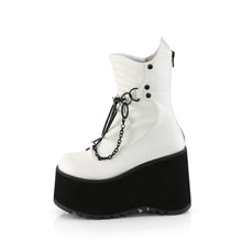 Load image into Gallery viewer, Botines Demonia KERA-130 Blanco Piel vegana
